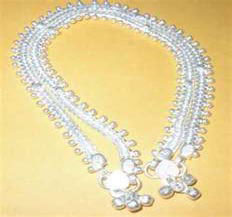 Silver Anklets, Payal, Lockets, Ear Rings, Tops. Wholesellers in Ranchi